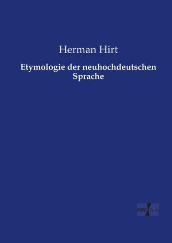 Etymologie der neuhochdeutschen Sprache
