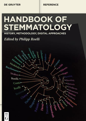 Handbook of Stemmatology