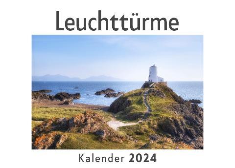 Leuchttürme (Wandkalender 2024, Kalender DIN A4 quer, Monatskalender im Querformat mit Kalendarium, Das perfekte Geschenk)