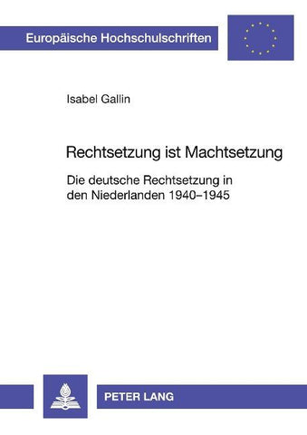 Rechtsetzung ist Machtsetzung