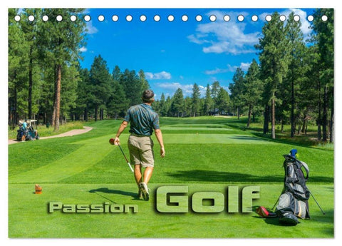 Passion Golf (Tischkalender 2026 DIN A5 quer), CALVENDO Monatskalender