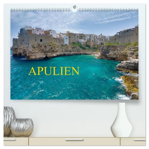 Apulien (hochwertiger Premium Wandkalender 2026 DIN A2 quer), Kunstdruck in Hochglanz