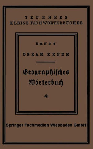 Geographisches Wörterbuch