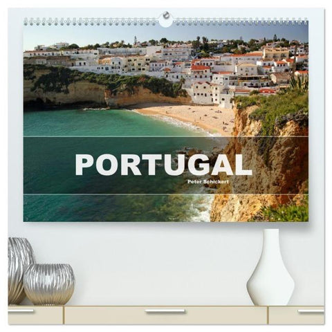 Portugal (hochwertiger Premium Wandkalender 2026 DIN A2 quer), Kunstdruck in Hochglanz