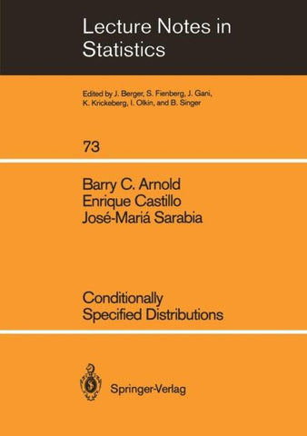 Conditionally Specified Distributions