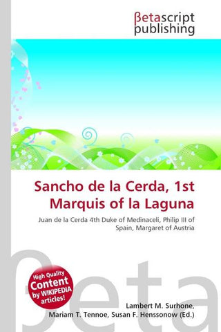 Sancho de la Cerda, 1st Marquis of la Laguna