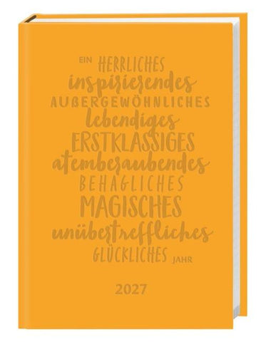 Kalenderbuch A6 gelb 2027