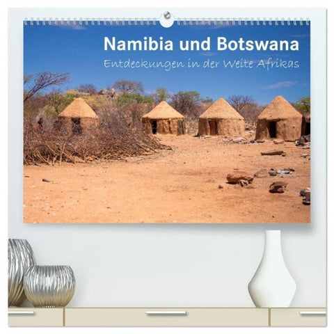 Namibia und Botswana - Entdeckungen in der Weite Afrikas (hochwertiger Premium Wandkalender 2026 DIN A2 quer), Kunstdruck in Hochglanz