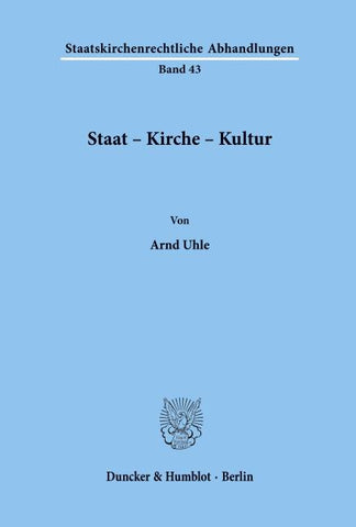 Staat - Kirche - Kultur.