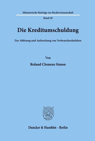 Die Kreditumschuldung.