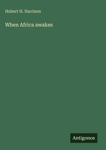 When Africa awakes