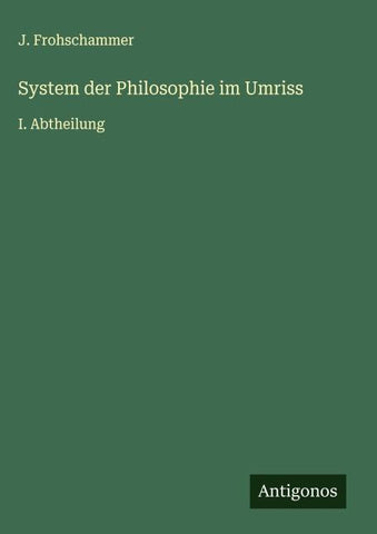 System der Philosophie im Umriss