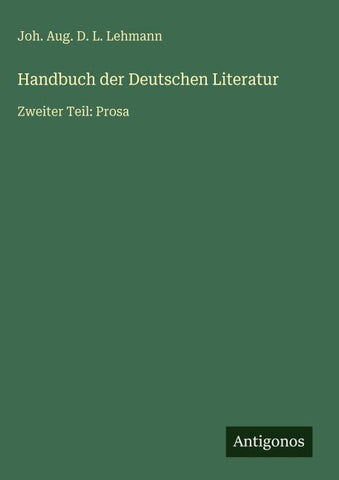 Handbuch der Deutschen Literatur