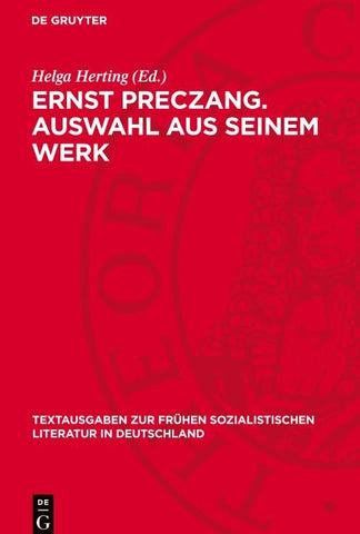Ernst Preczang. Auswahl aus seinem Werk