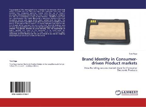 Brand Identity in Consumer-driven Product markets