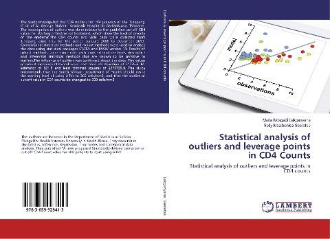 Statistical analysis of outliers and leverage points in CD4 Counts