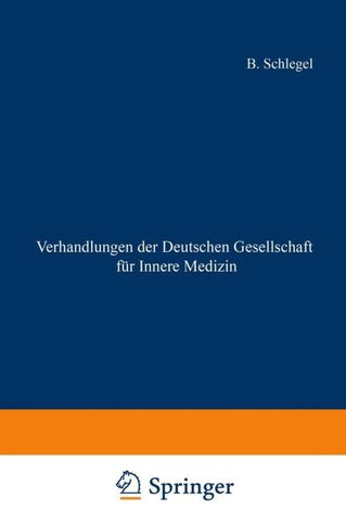 Verhandlungen der Deutschen Gesellschaft für Innere Medizin