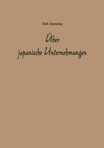 Über japanische Unternehmungen