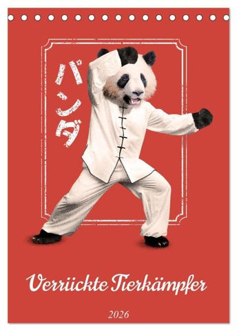 Verrückte Tier Kämpfer (Tischkalender 2026 DIN A5 hoch), CALVENDO Monatskalender