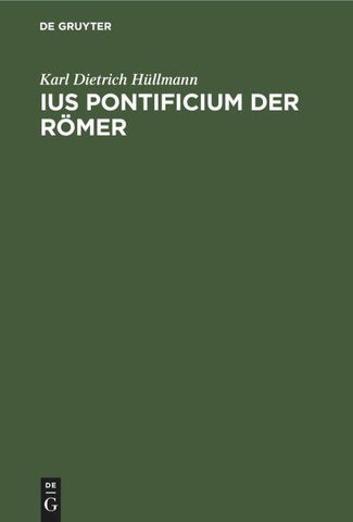 Ius pontificium der Römer