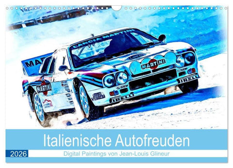 Italienische Autofreuden (Wandkalender 2026 DIN A3 quer), CALVENDO Monatskalender