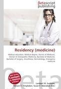 Residency (medicine)