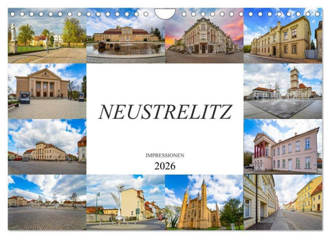 Neustrelitz Impressionen (Wandkalender 2026 DIN A4 quer), CALVENDO Monatskalender