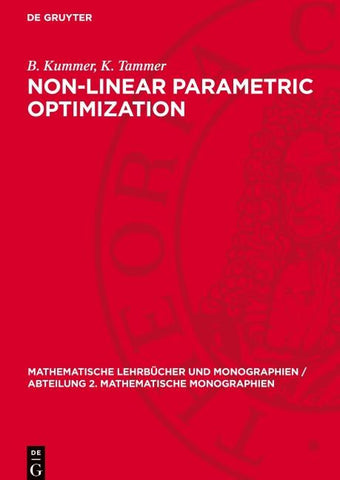 Non-Linear Parametric Optimization