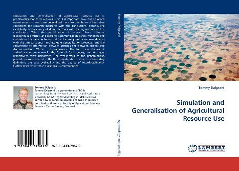 Simulation and Generalisation of Agricultural Resource Use