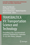 TRANSBALTICA XV: Transportation Science and Technology