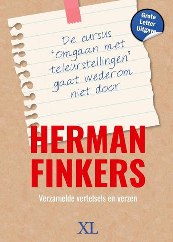 De cursus 'Omgaan met teleurstellingen' gaat wederom niet door