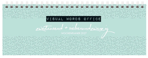 Tischquerkalender Visual Words Office 2027