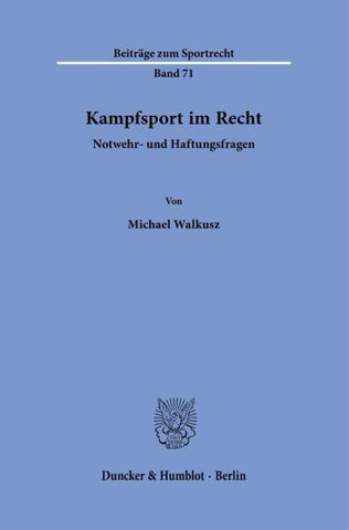 Kampfsport im Recht