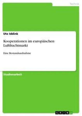 Kooperationen im europäischen Luftfrachtmarkt