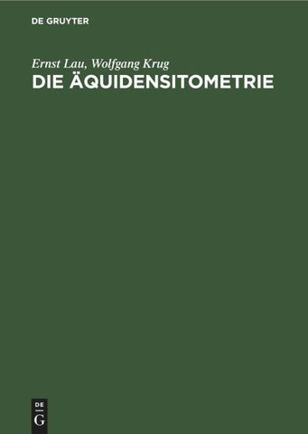 Die Äquidensitometrie