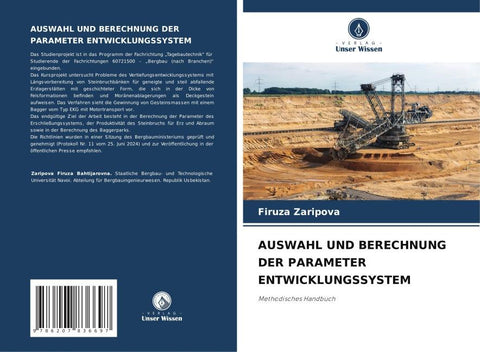AUSWAHL UND BERECHNUNG DER PARAMETER ENTWICKLUNGSSYSTEM