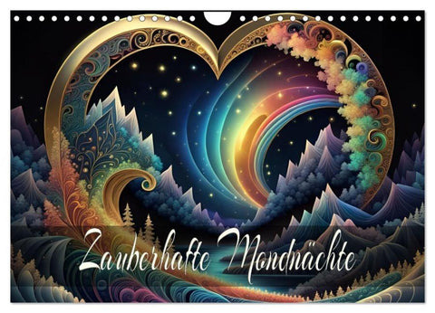 Zauberhafte Mondnächte (Wandkalender 2026 DIN A4 quer), CALVENDO Monatskalender