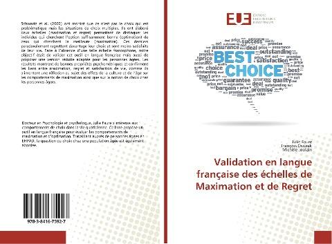 Validation en langue française des échelles de Maximation et de Regret