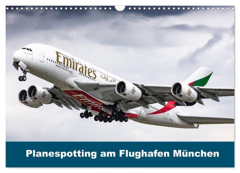 Planespotting am Flughafen München (Wandkalender 2026 DIN A3 quer), CALVENDO Monatskalender