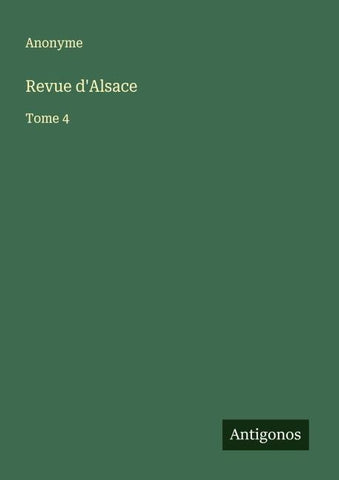 Revue d'Alsace