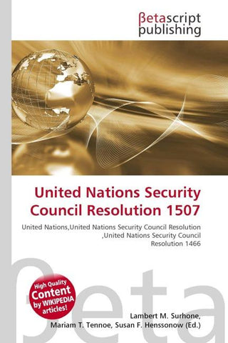 United Nations Security Council Resolution 1507