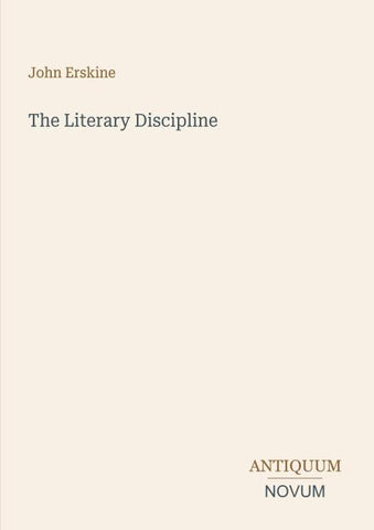 The Literary Discipline