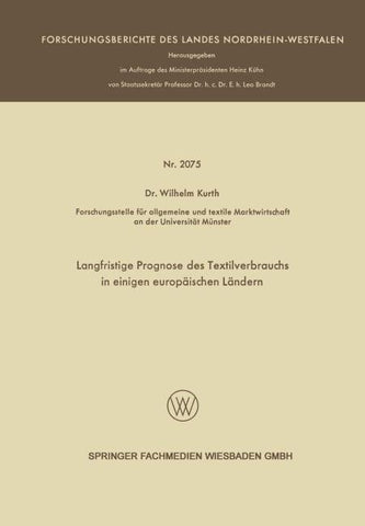 Langfristige Prognose des Textilverbrauchs in einigen europäischen Ländern