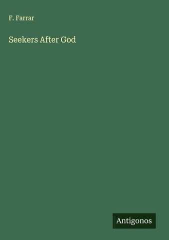 Seekers After God
