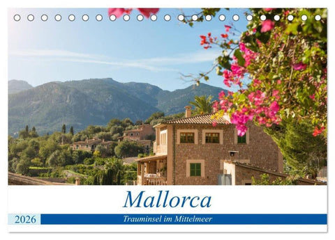Mallorca - Trauminsel im Mittelmeer (Tischkalender 2026 DIN A5 quer), CALVENDO Monatskalender