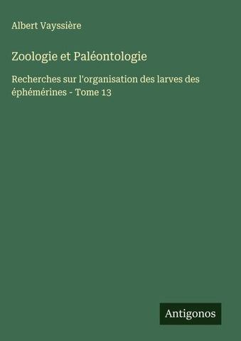 Zoologie et Paléontologie