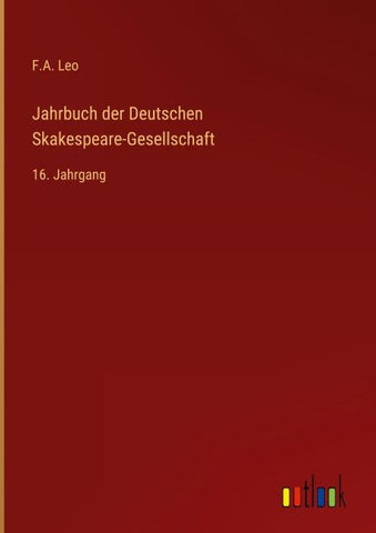 Jahrbuch der Deutschen Skakespeare-Gesellschaft
