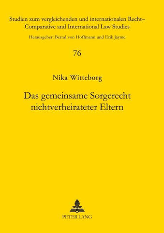 Das gemeinsame Sorgerecht nichtverheirateter Eltern