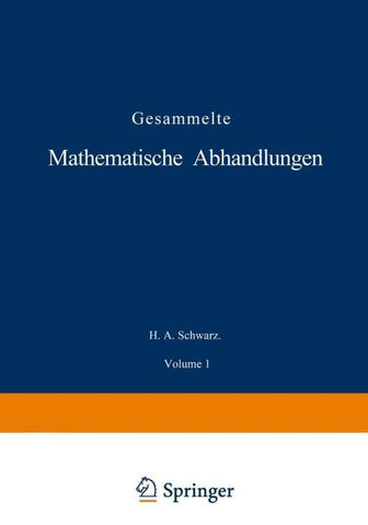 Gesammelte Mathematische Abhandlungen