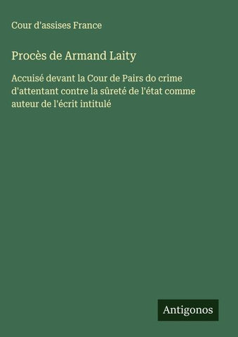 Procès de Armand Laity